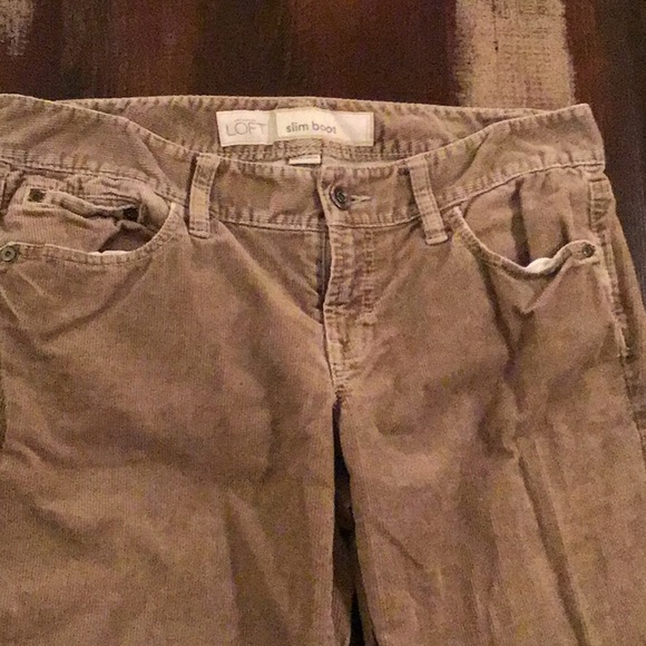Loft Tan Cords- Size 8 Long - Slim Boot - Picture 2 of 8